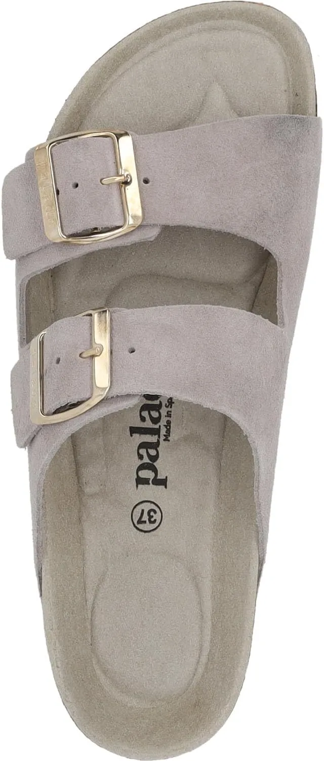 Corfu Mono Women's Mules - Comfortable Sandals Made in Spain - Slippers with Cushioning Cork Footbed - Fashionable Summer Shoes