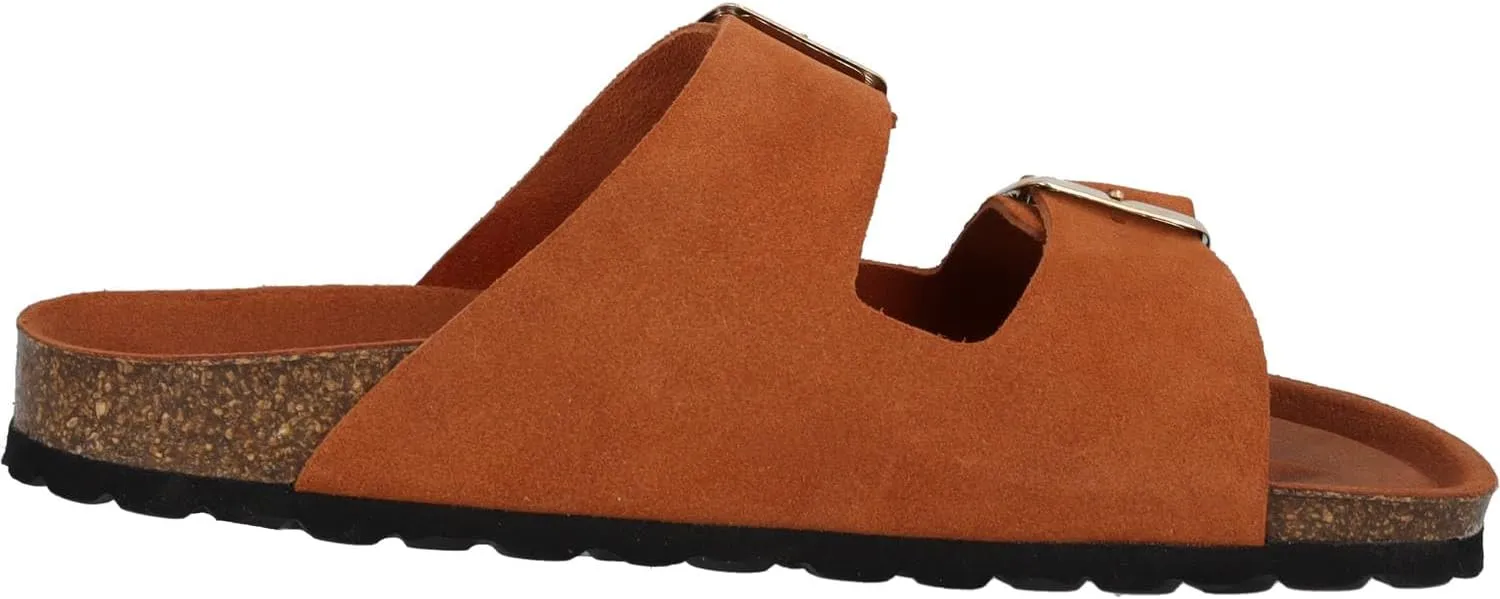 Corfu Mono Women's Mules - Comfortable Sandals Made in Spain - Slippers with Cushioning Cork Footbed - Fashionable Summer Shoes
