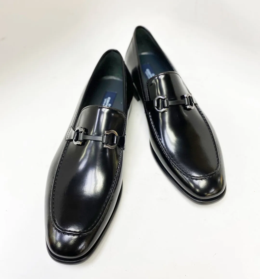 Corrente 6415 Calfskin slip-on Loafer  - Black