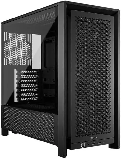 CORSAIR 4000D RS Frame Modular High Airflow Mid-Tower PC Case – 3X CORSAIR RS Fans – InfiniRail Fan Mounting System – Fits Multiple 360mm Radiators – Reverse Connector Motherboard Compatible – Black