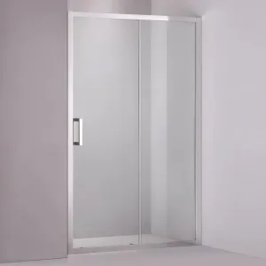 Covey Semi Frameless Wall to Wall Sliding Shower Screen - Chrome