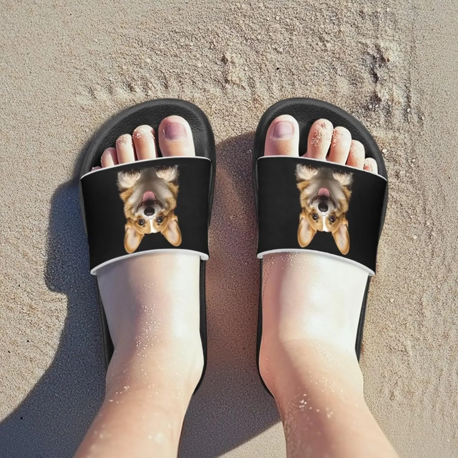 Cute Animals Summer Slippers for Boys Girls Indoor Kids Slide Sandals Comfort Cushion Footbed House Slipper