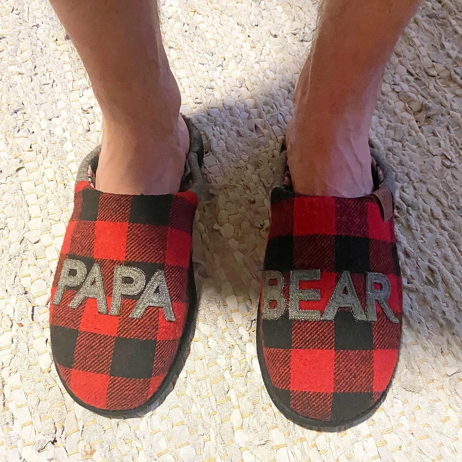 Dearfoams Men's Papa Bear Slipper