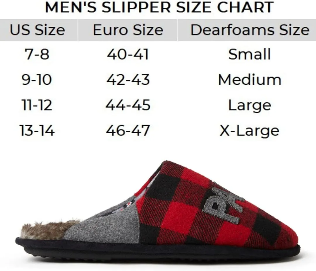 Dearfoams Men's Papa Bear Slipper