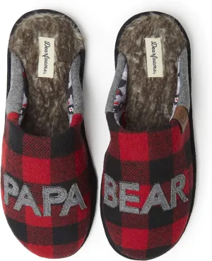 Dearfoams Men's Papa Bear Slipper