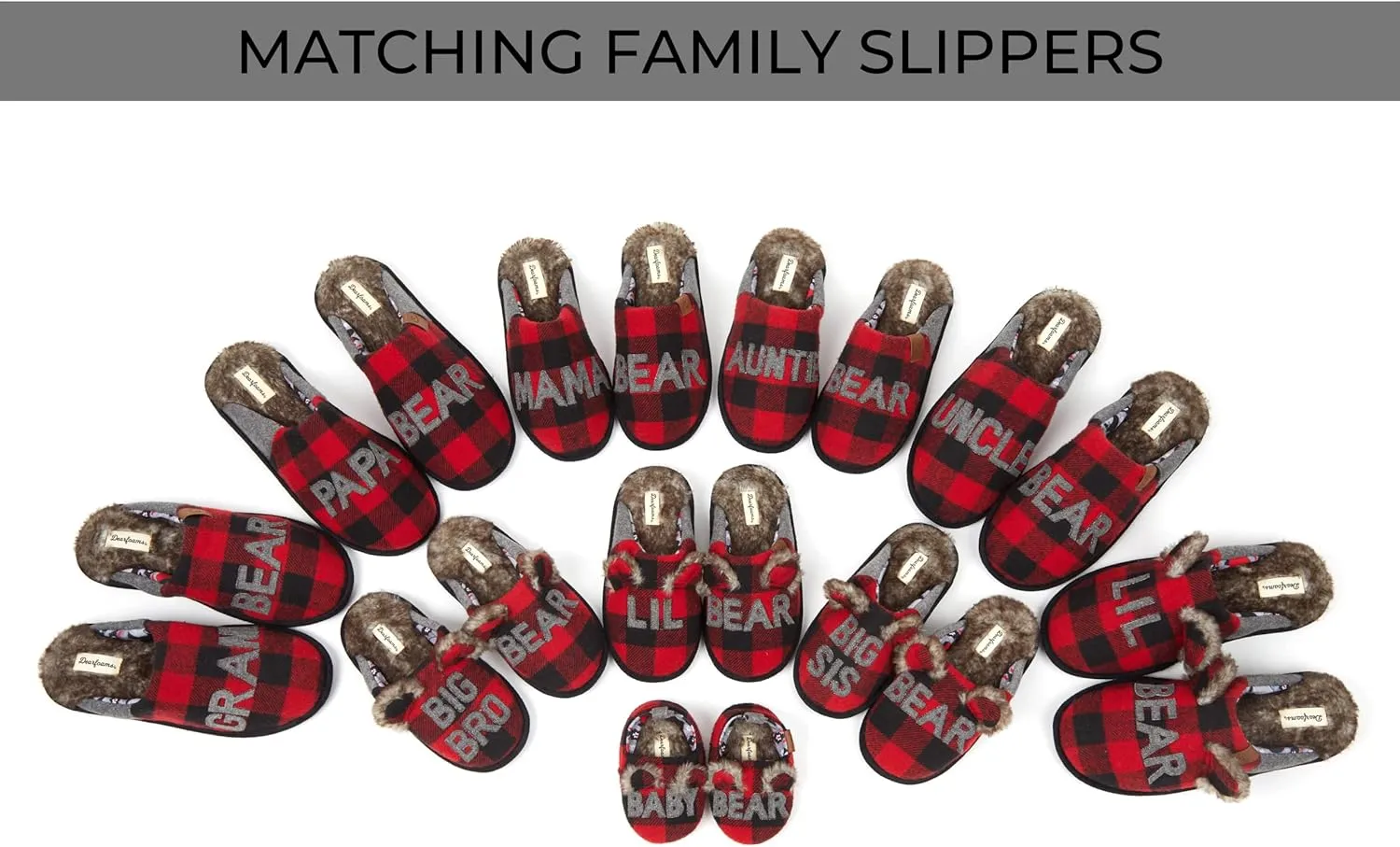 Dearfoams Men's Papa Bear Slipper