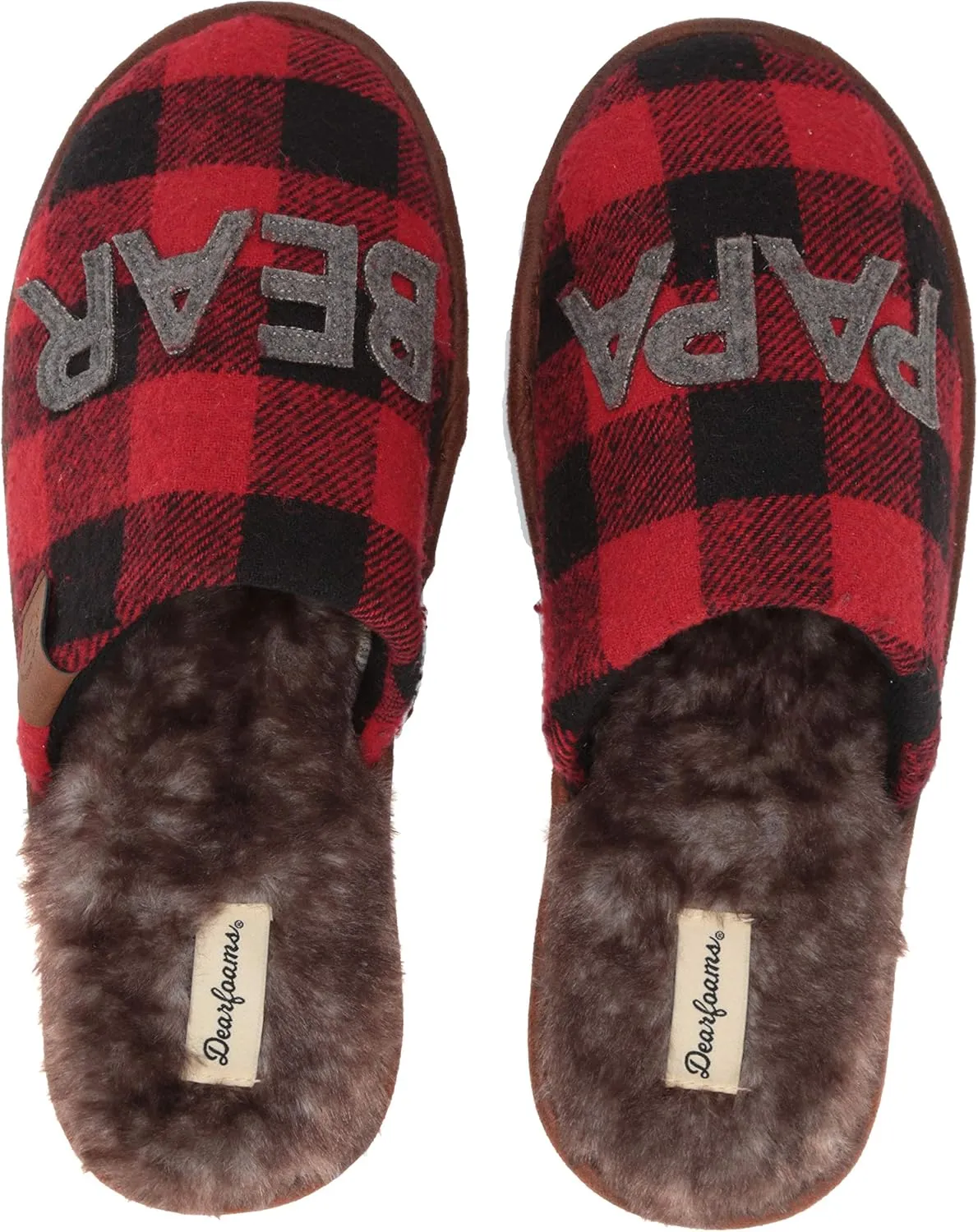 Dearfoams Men's Papa Bear Slipper