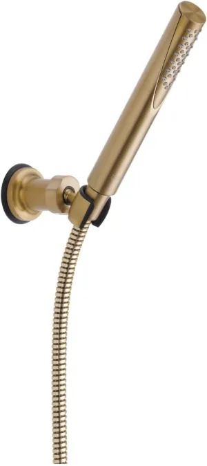 Delta Faucet Trinsic Single Spray Wall-Mount Hand Shower, Hand Held Shower with Hose, Gold Handheld Shower Head, Slide Bar Hand Shower, Handheld Shower, Champagne Bronze 55085-CZ