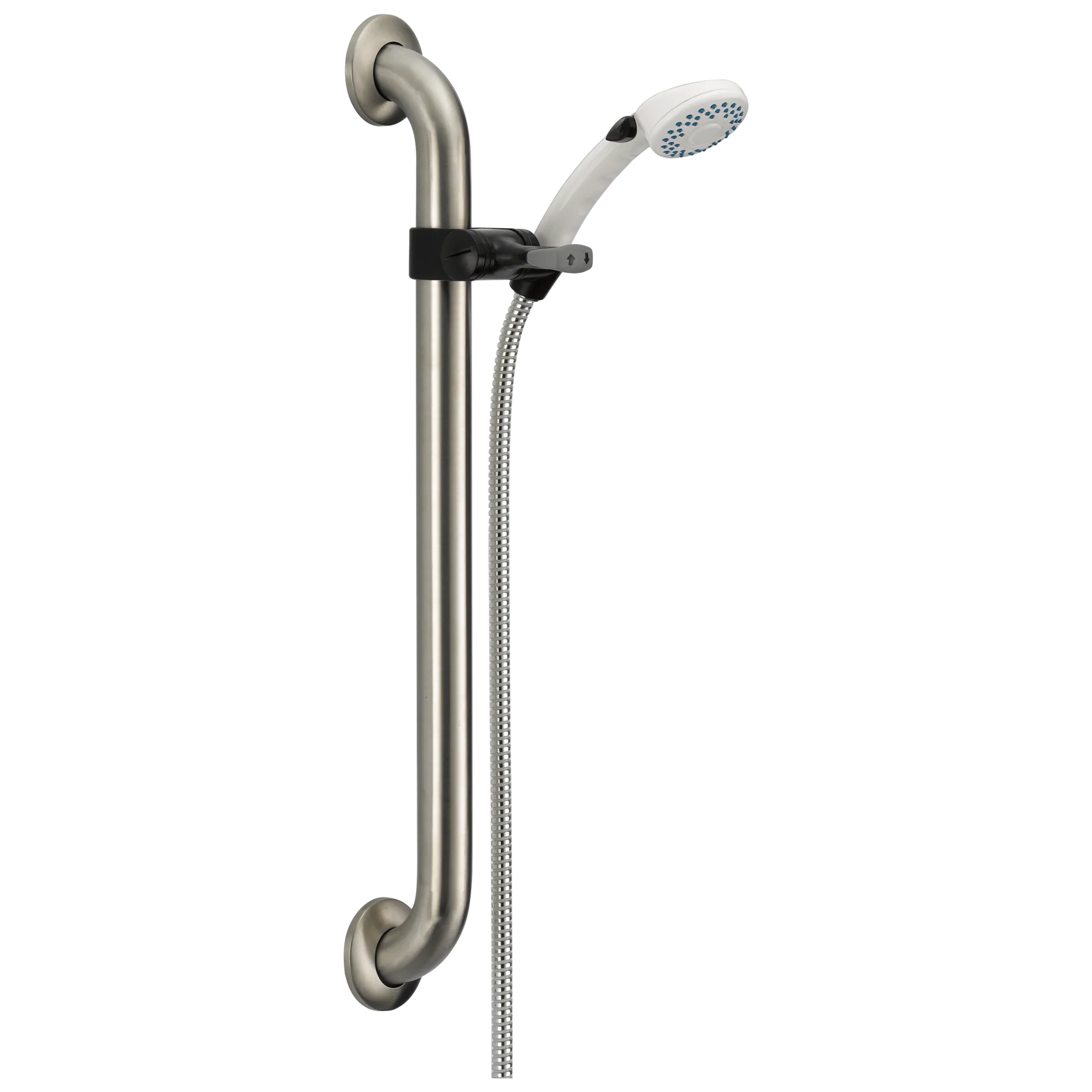 Delta Universal Showering Components:52001 Adjustable Slide Bar / Grab Bar 2-Setting Hand Shower