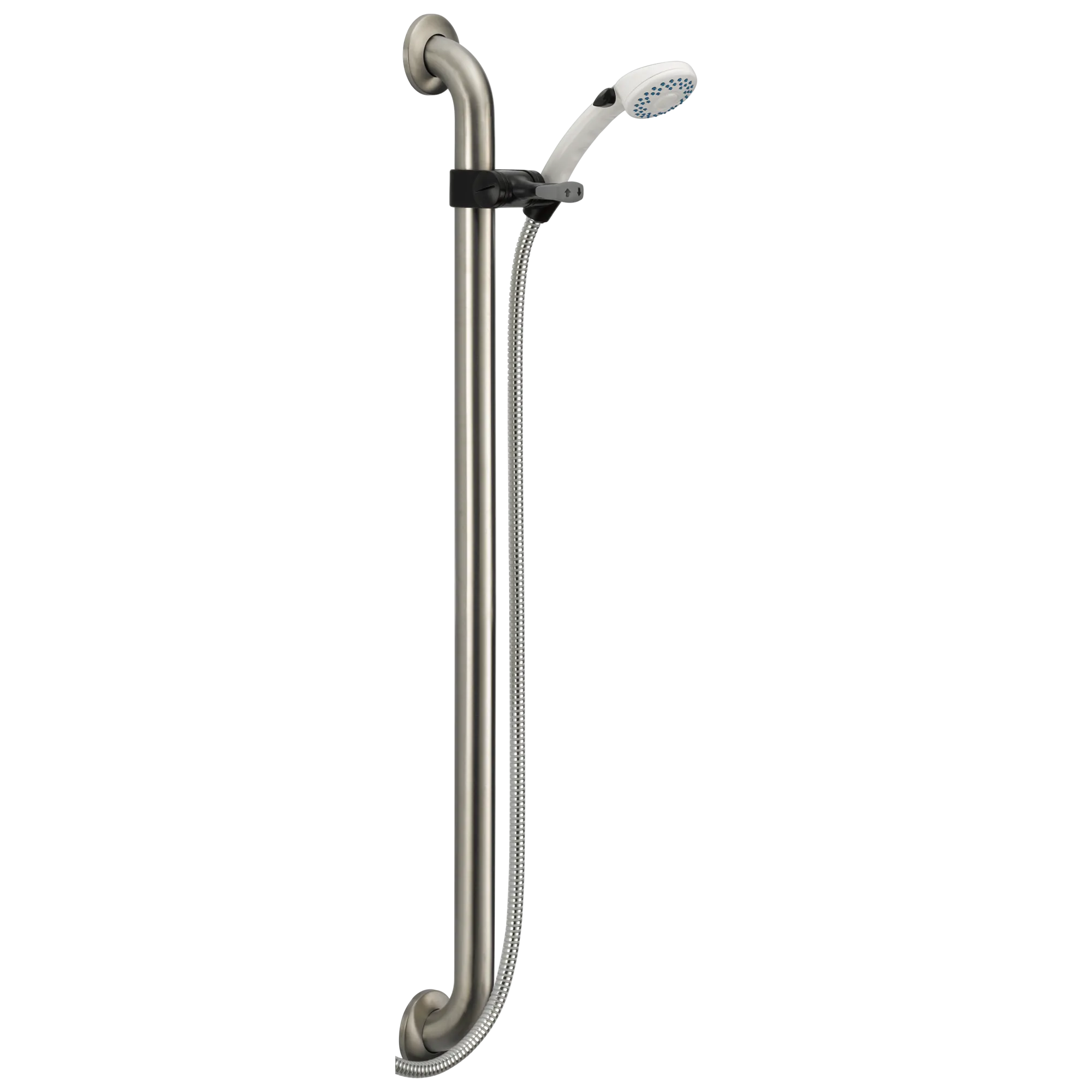 Delta Universal Showering Components:52003 Adjustable Slide Bar / Grab Bar 2-Setting Hand Shower