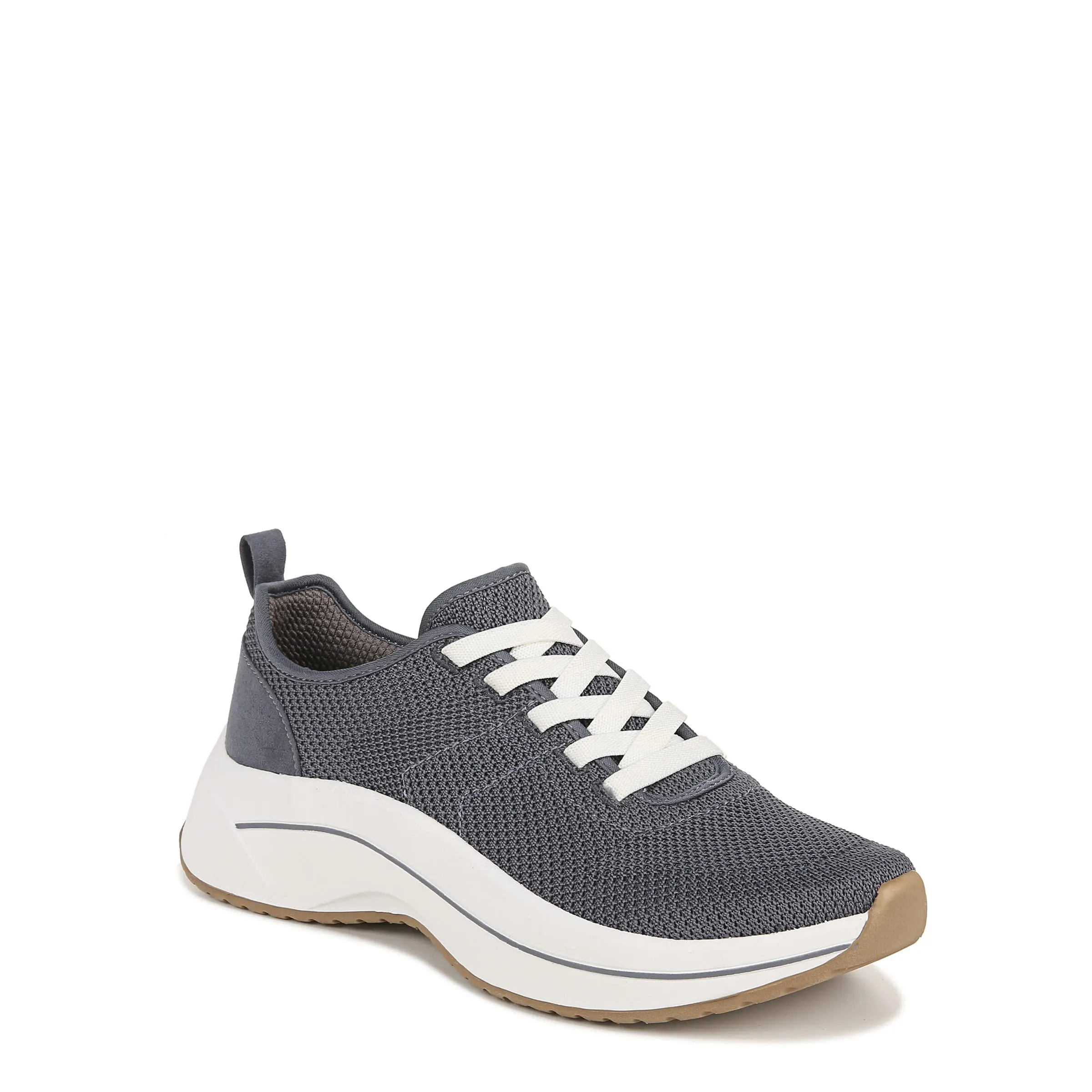 Dr. Scholl's Shoes Womens Wannabe Knit Slip On Fashion Retro Sneaker Oxide Blue Knit 8 M