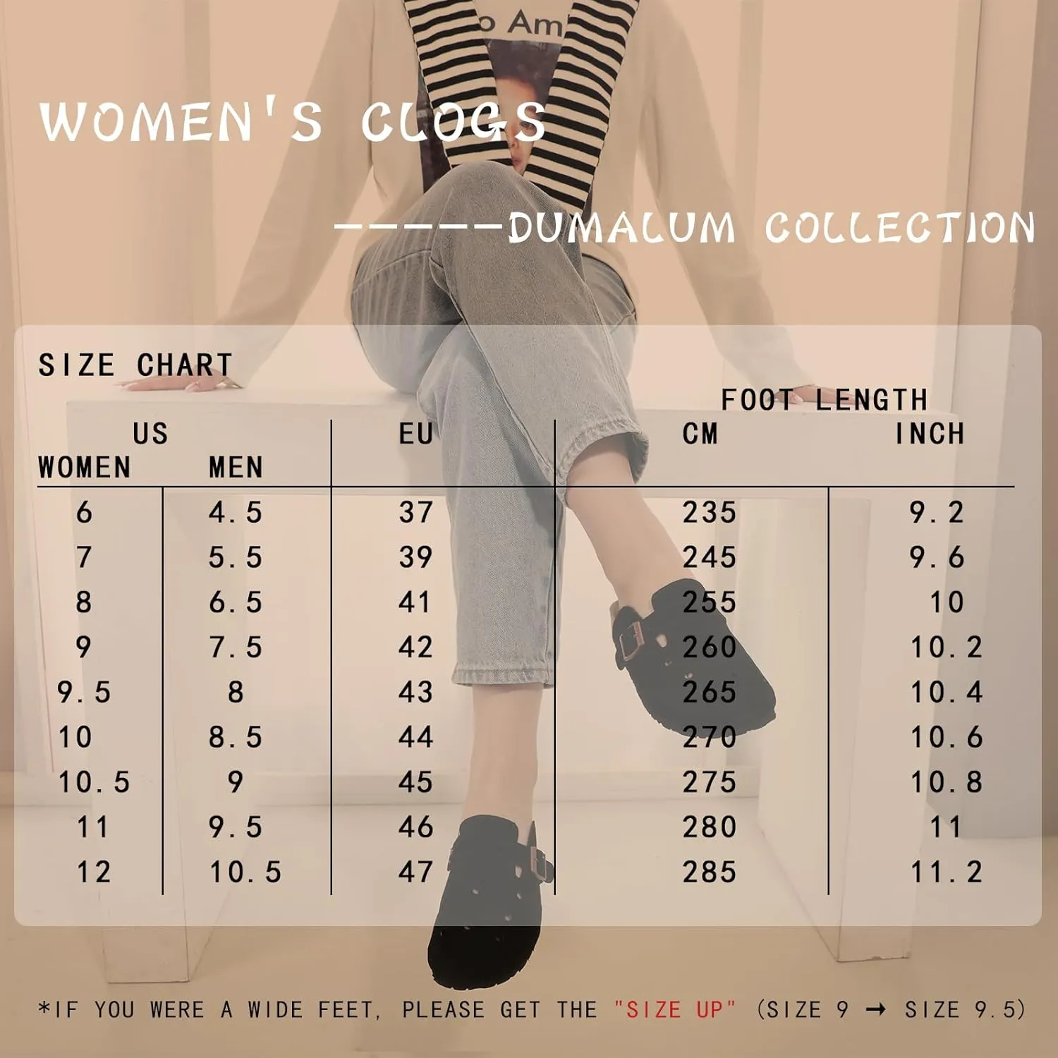 Dumalum Suede Clogs for Women Men Unisex Slip-on Potato Shoes Footbed Suede Cork Clogs and Mules House Slipers with Arch Support DIY & Breathable