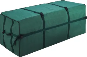 Elf Stor Heavy Duty Canvas Christmas Tree Storage Bag with Straps, fits up to 7.5 ft Tree, Green
