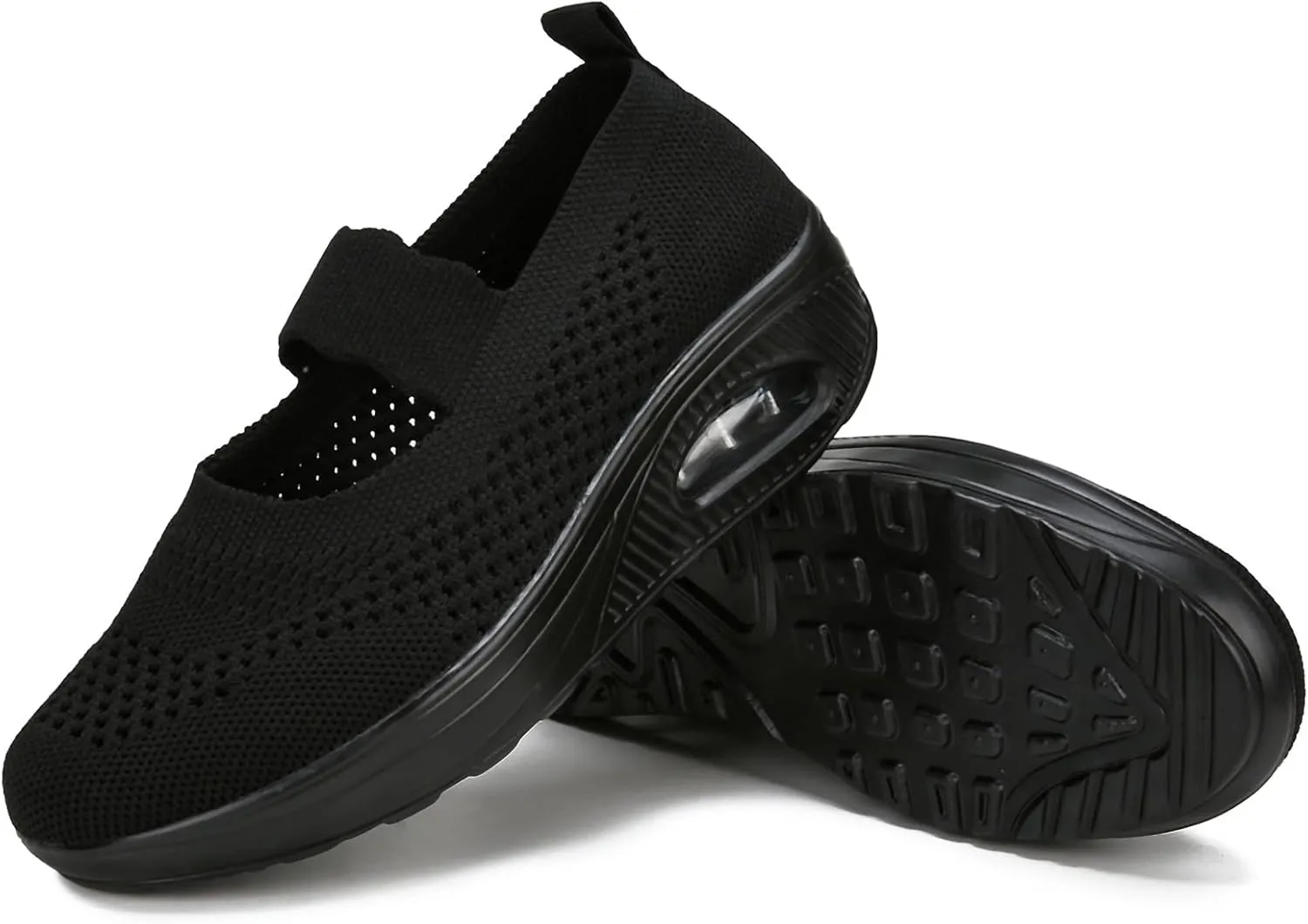 EnllerviiD Women Nurse Sneakers Platform Sneakers Air Cushion Walking Wedge Sneaker Food Service Shoes Ladies Toning Rocker Shoes
