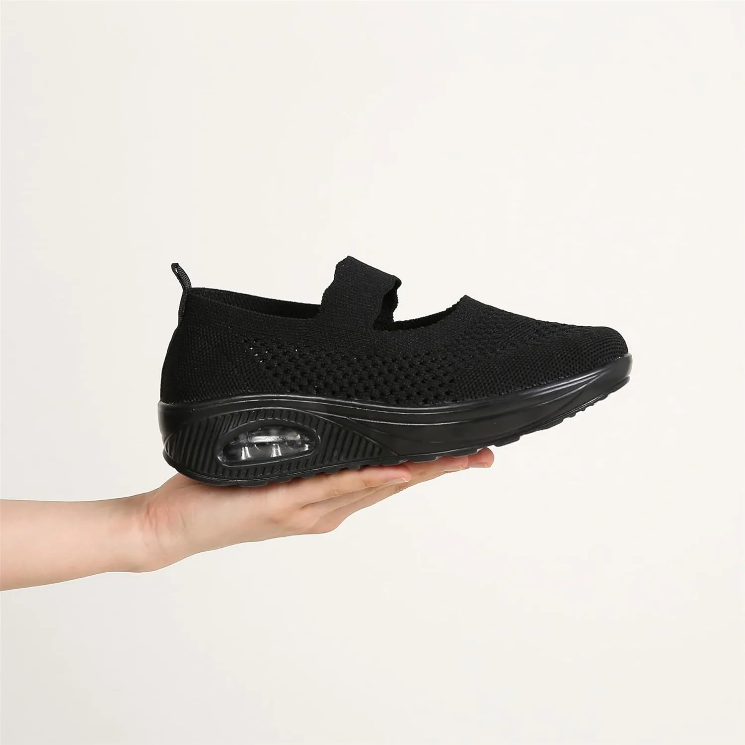 EnllerviiD Women Nurse Sneakers Platform Sneakers Air Cushion Walking Wedge Sneaker Food Service Shoes Ladies Toning Rocker Shoes