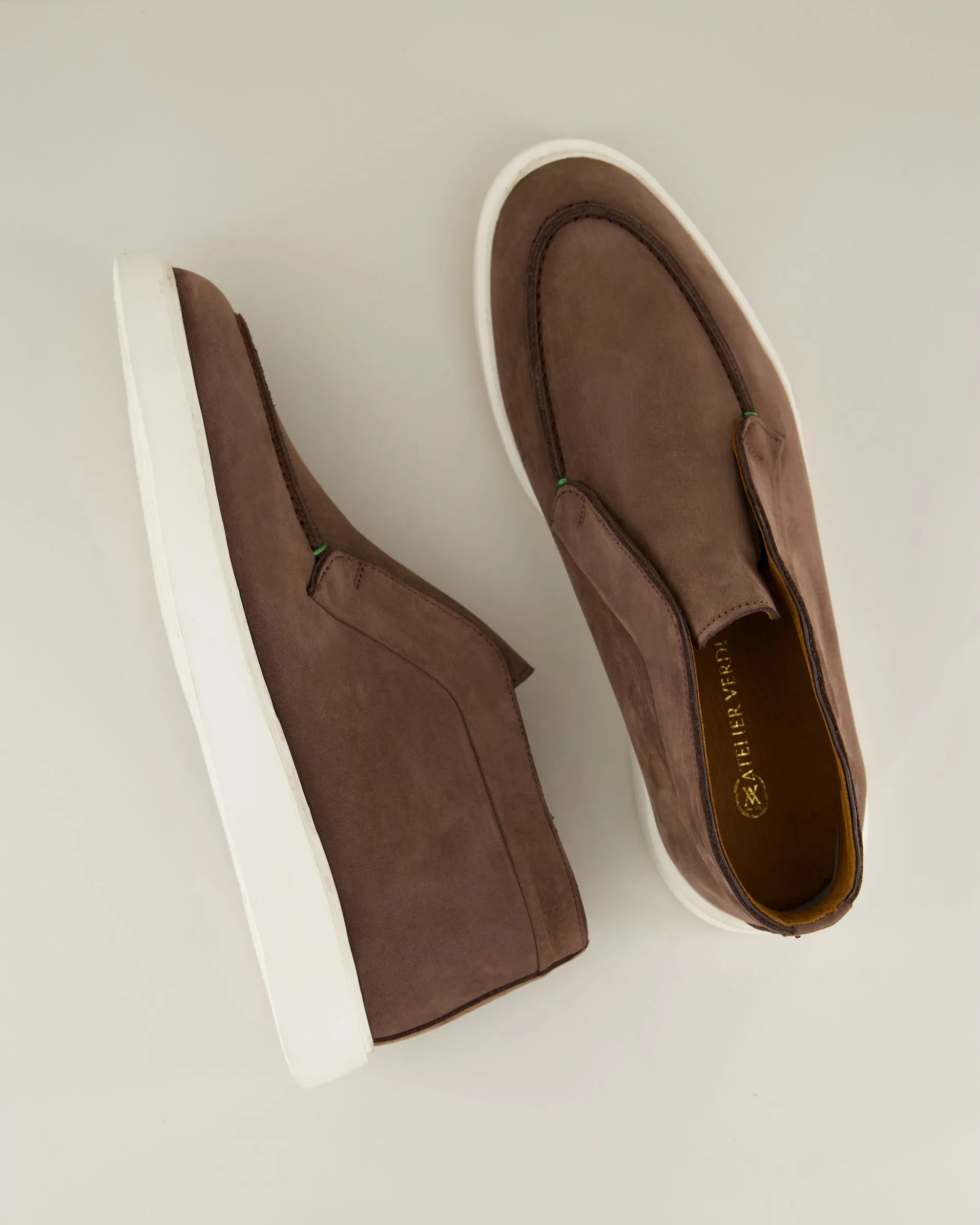 Enzo AVM-M02 Chocolate Nubuck Leather