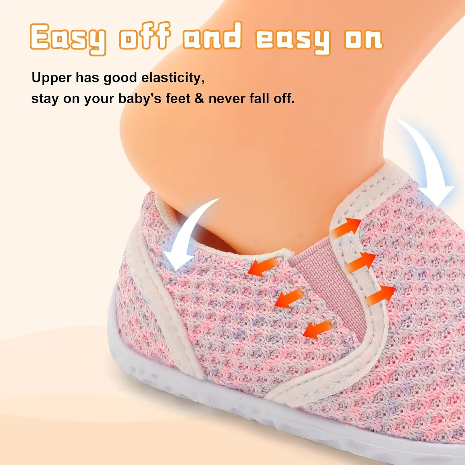 FEETCITY Unisex Baby Shoes Boys Girls Sneakers Infant Slip On First Walking Shoes Toddler Casual Star Sneaker Crib Shoes