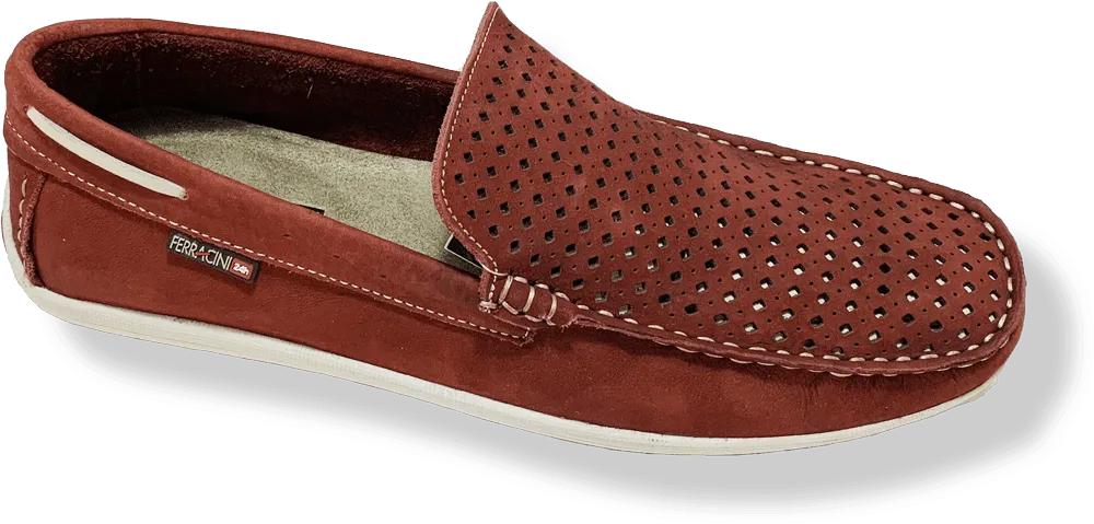 Ferracini Harley Casual Loafers-Red