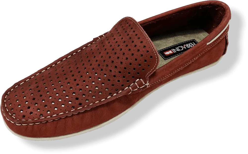 Ferracini Harley Casual Loafers-Red
