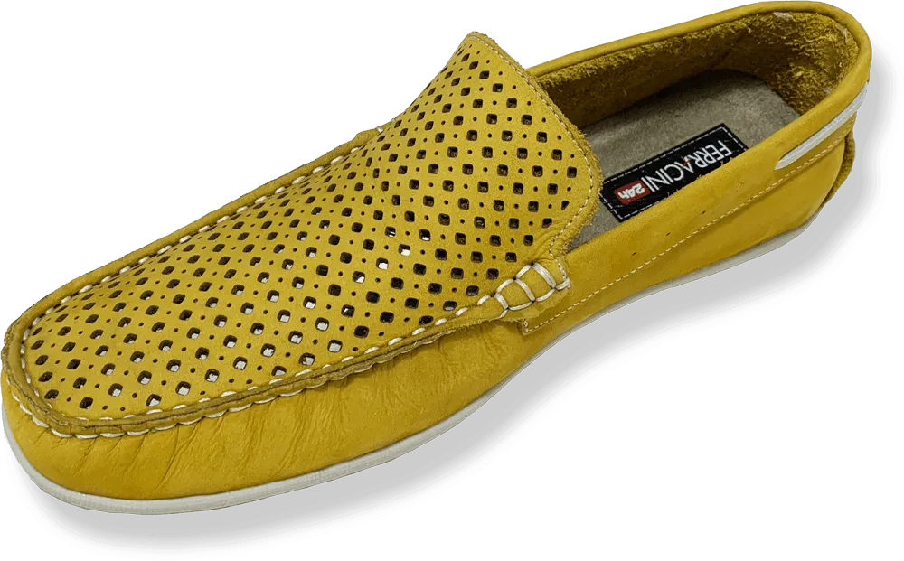 Ferracini Harley Casual Loafers-Yellow