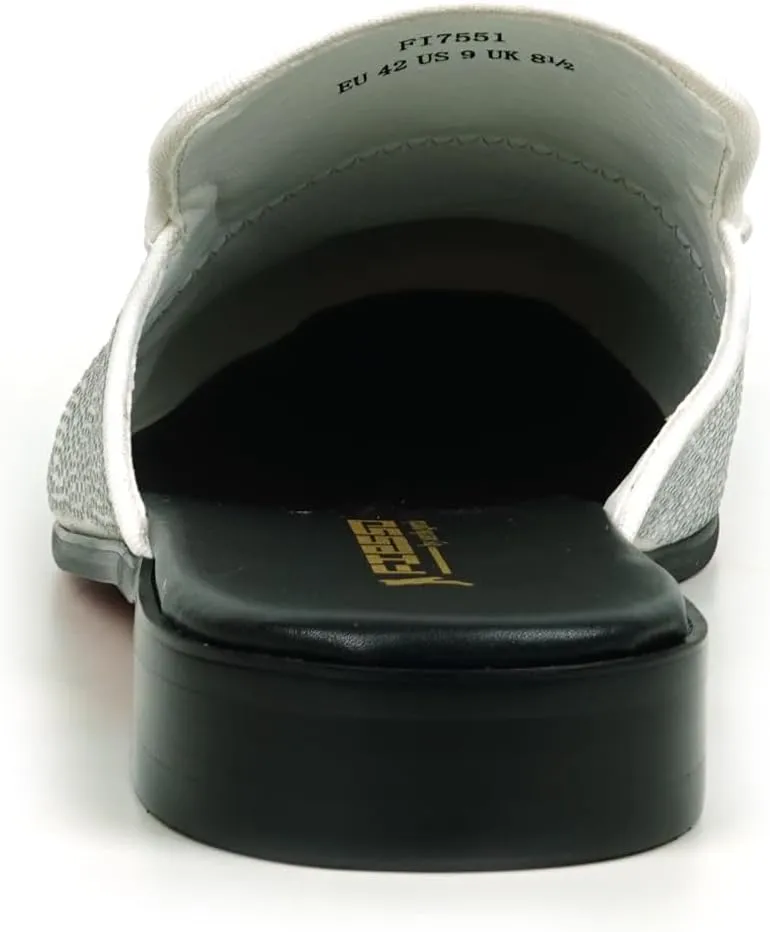 FI-7551 Suede Rhinestones Slides