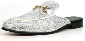 FI-7551 Suede Rhinestones Slides