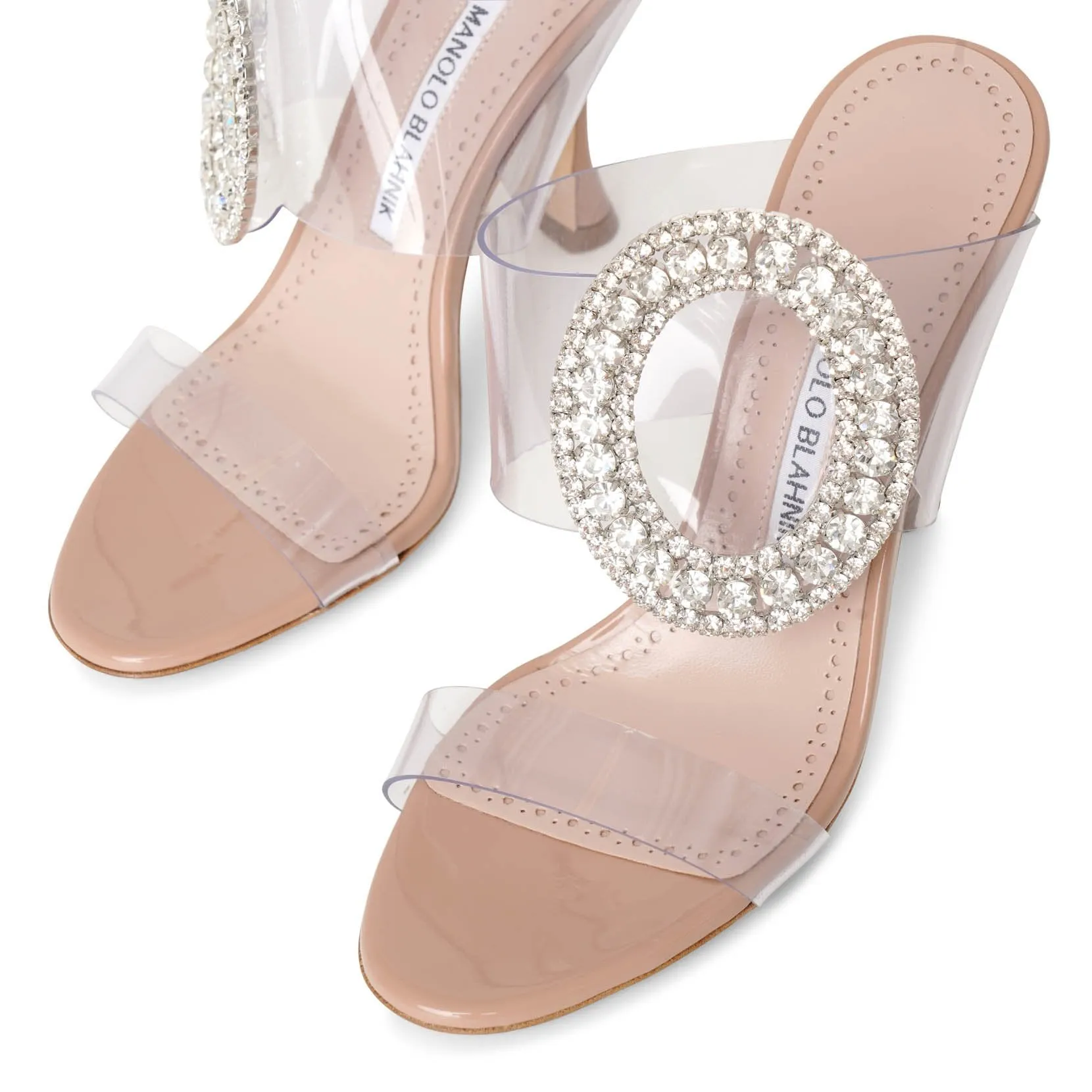 Fibionabi 105 patent nude mules