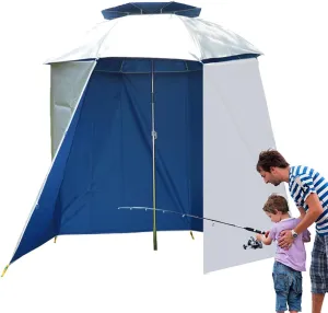 Fishing Umbrella, Umbrella Shelter for Sun, Waterproof Semi-Circular Fishing Umbrella Accessories, UV Protection Fishing Parasol Surround Cloth for Sun And Rain Protection