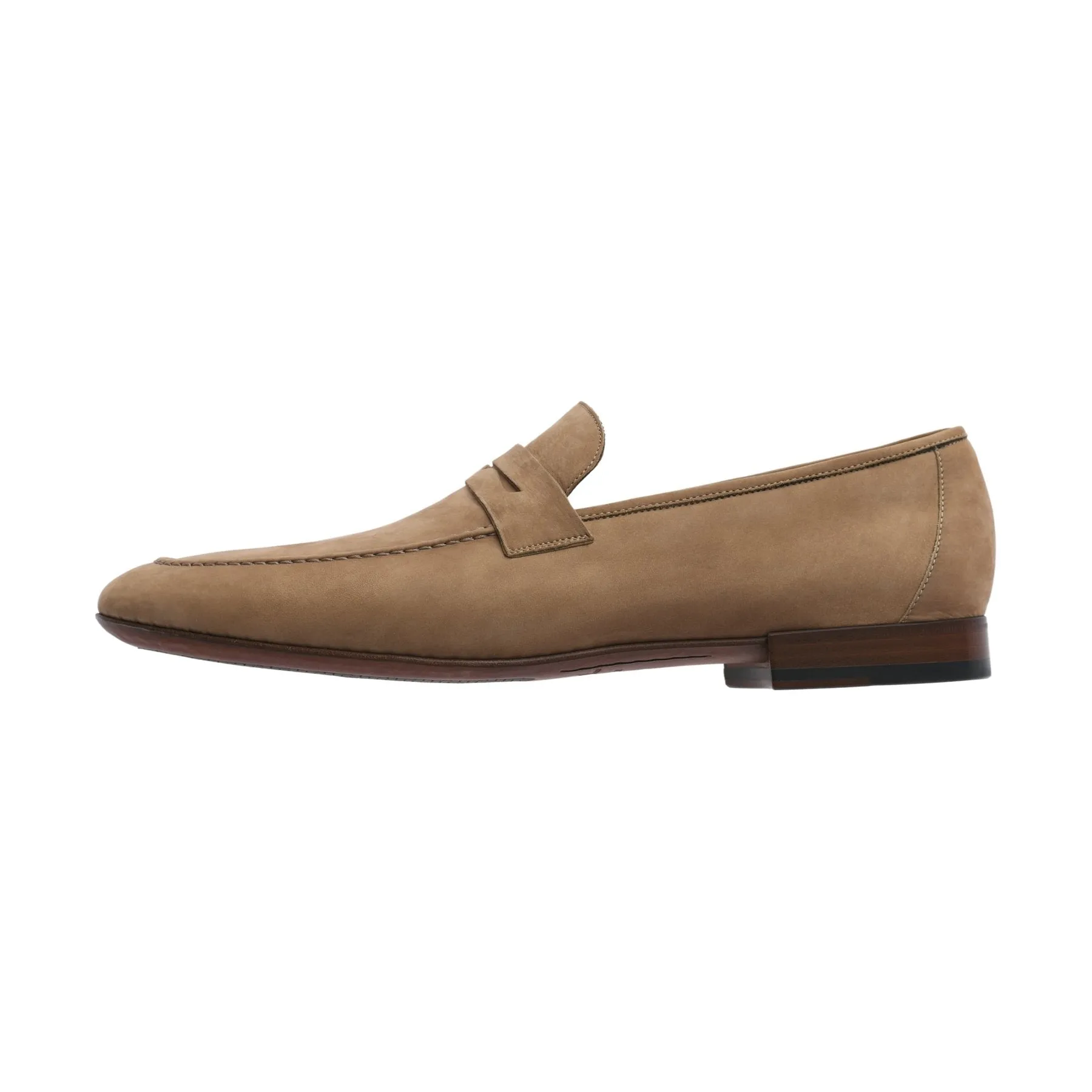 Flex and Walk Nabuk Penny Loafer in Brown