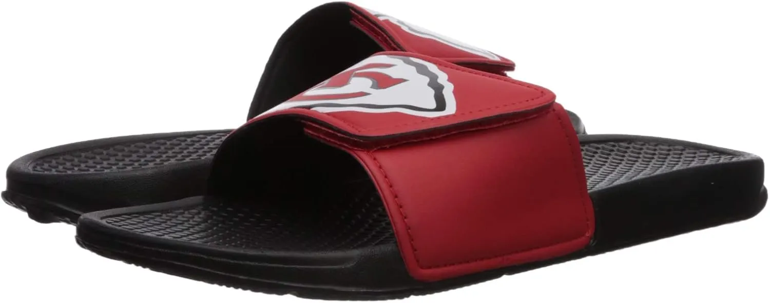 FOCO Men's NFL Team Logo Shower Sport Slide Flip Flop Sandals