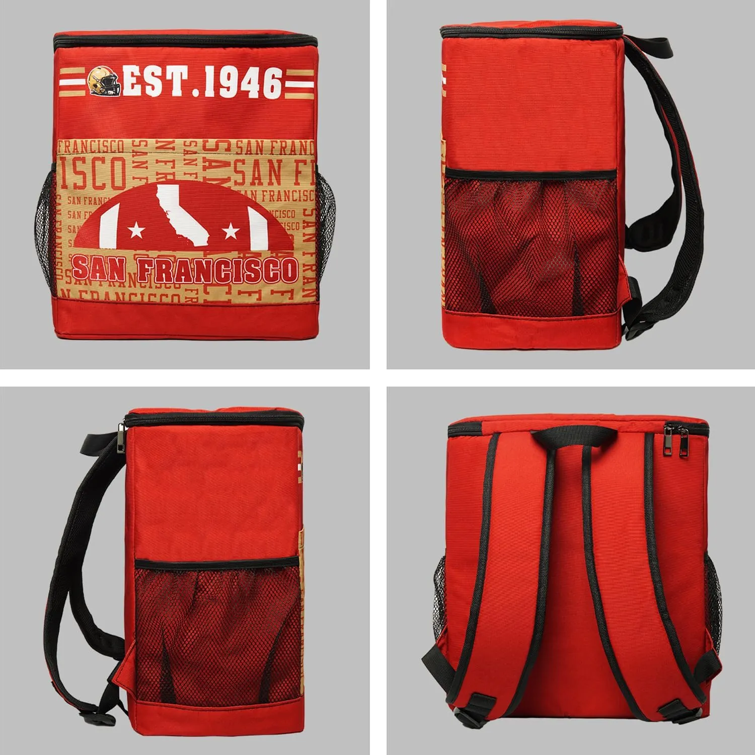 Football Fan Backpack Coolers for Men 30 Can Beer Cooler Bag Insulated Large Picnic Portable Leakproof Travel Cooler Bag