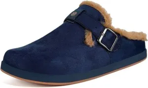 Fur Lined Clogs for Women Men | Suede Winter Slippers with Arch Support | Slip on Mules Potato Shoes with Removable Cushion Footbed | Warm Home House Shoes