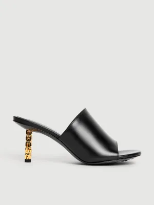G Cube Leather Mules