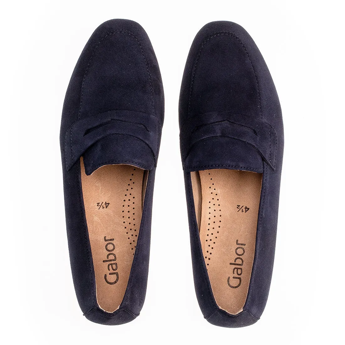 GABOR Blå ruskind loafer