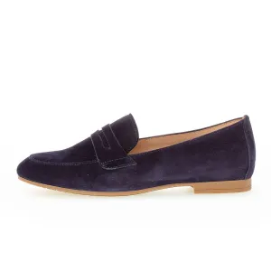 GABOR Blå ruskind loafer