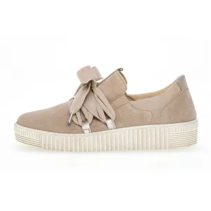GABOR Sand ruskind stik i sneaker