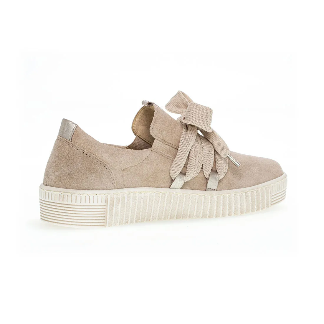 GABOR Sand ruskind stik i sneaker