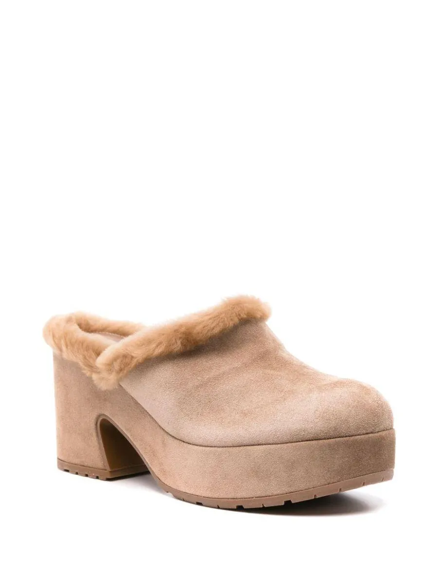 Gianvito Rossi Lyss Suede Heel Mules