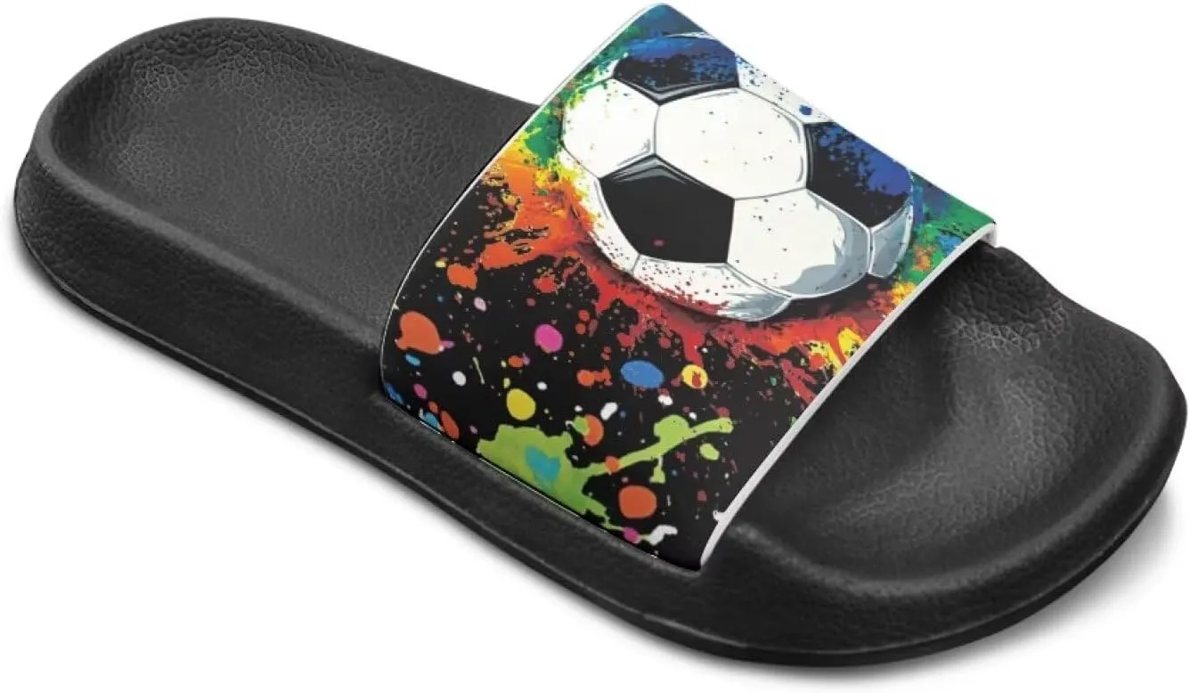 Girls Boys Slide Sandals Kids Summer Comfortable Slippers Slip On for Outdoor Beach Pool Shower Fit Little Big Kids