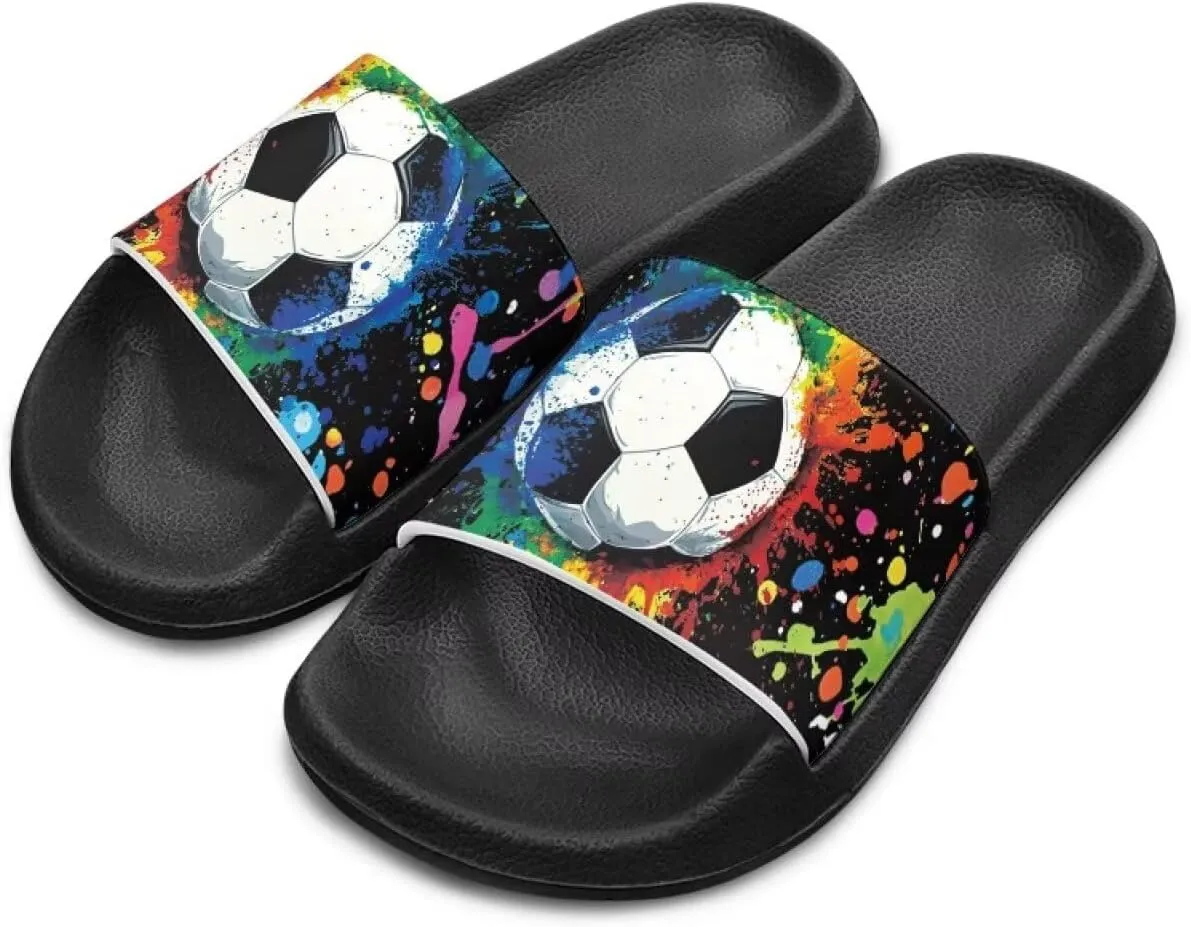 Girls Boys Slide Sandals Kids Summer Comfortable Slippers Slip On for Outdoor Beach Pool Shower Fit Little Big Kids