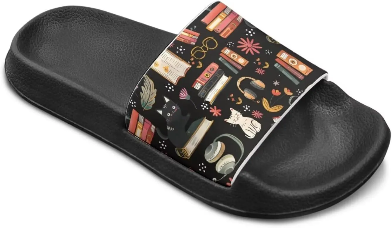 Girls Cloud Slides for Kids Cartoon Sandals Unisex Comfortable Non-slip Shower Shoes Thick Sole for Indoor & Outdoor Gifts