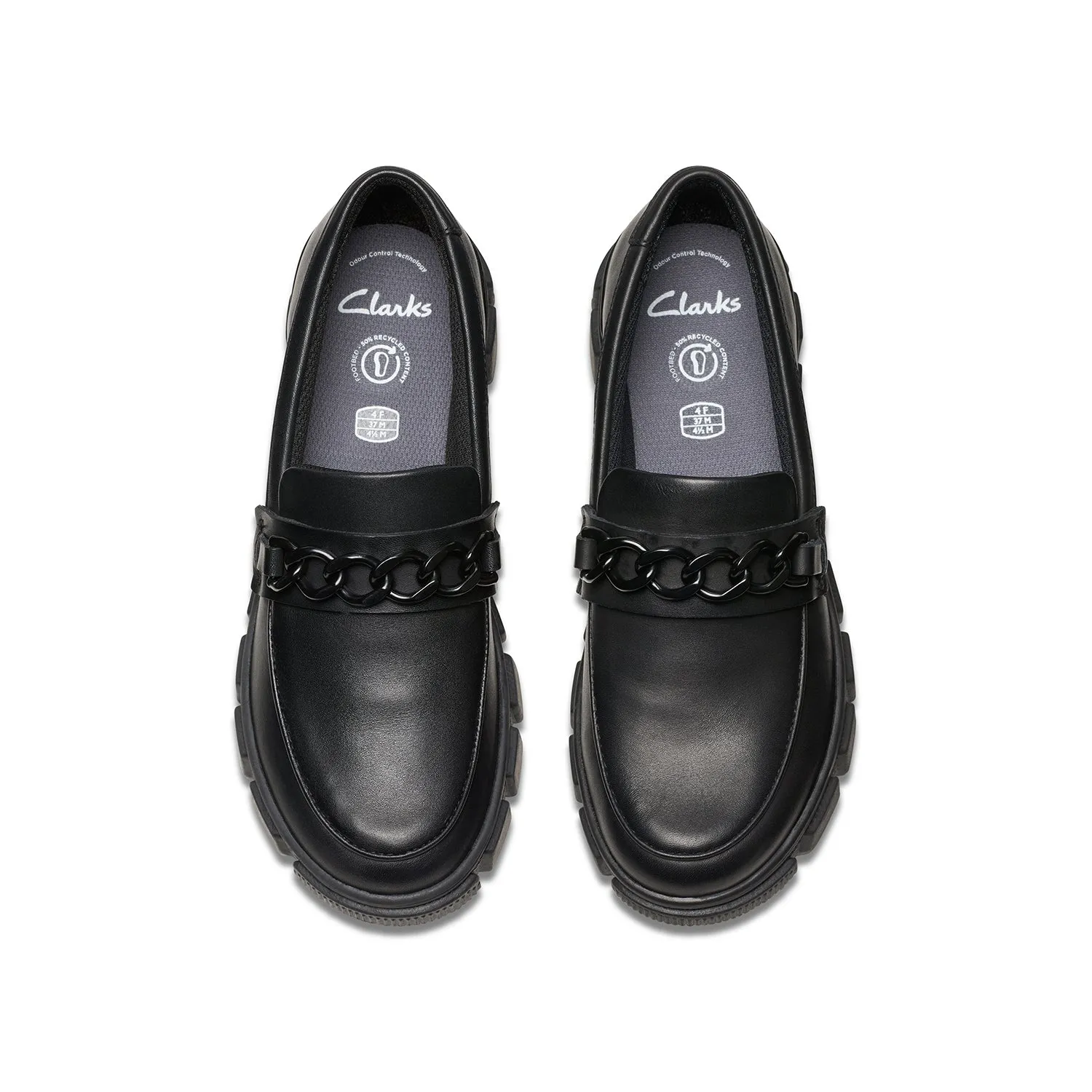 Girls - Evyn Walk Youth. Black Leather