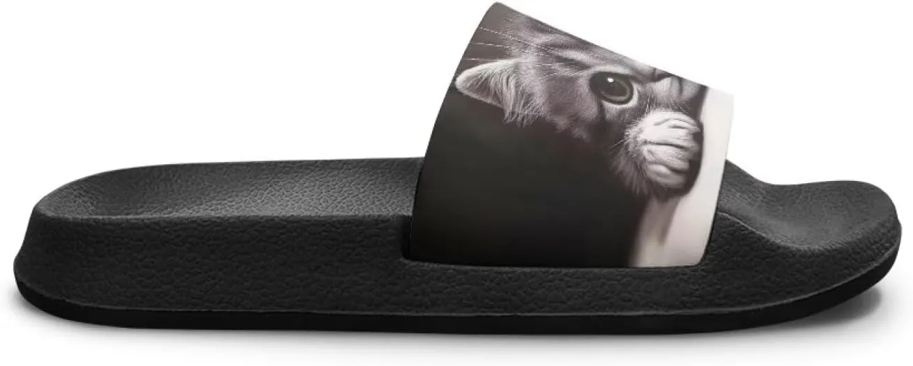 Girls Slide Sandals Lightweight Kids Summer Slippers with EVA Sole