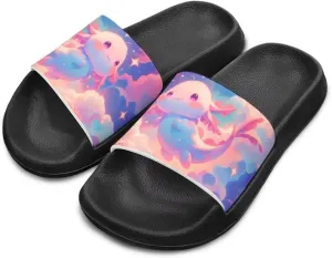 Girls Slide Sandals Summer Shoes for Kids Open Toe Beach Slides Lightweight Non Slip Shower Slippers