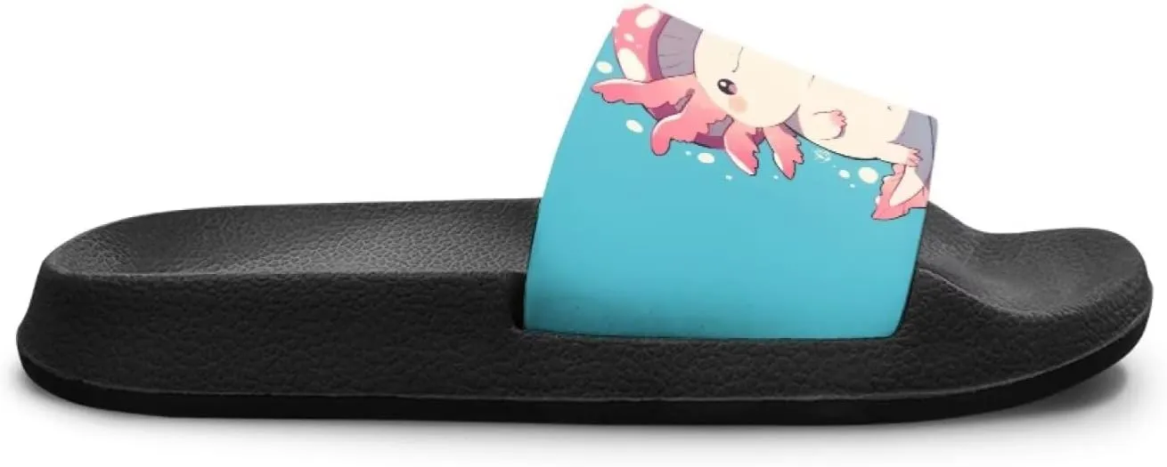 Girls Slide Sandals Summer Shoes for Kids Open Toe Beach Slides Lightweight Non Slip Shower Slippers