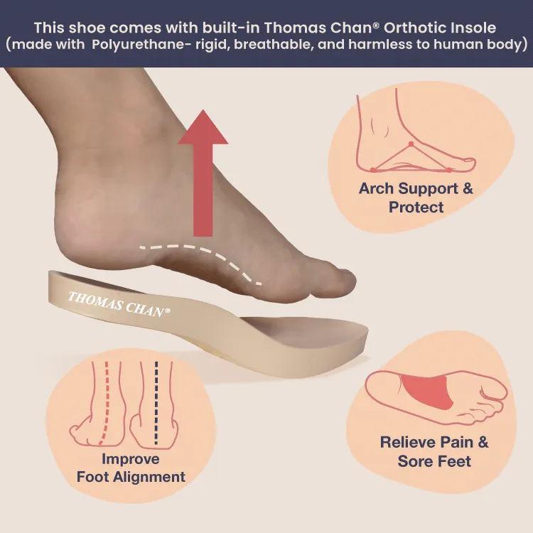 H-strap Glamour Stone Low Wedges 2" inch [Arch-legance Series]