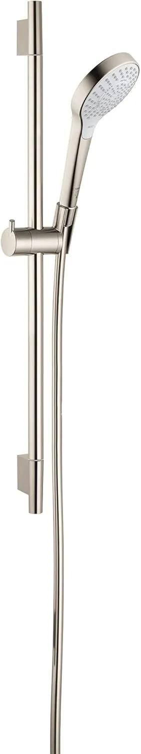 Hansgrohe Croma Select S 6-inch Handshower with Slide Bar and Hose in Brushed Nickel, 04940820