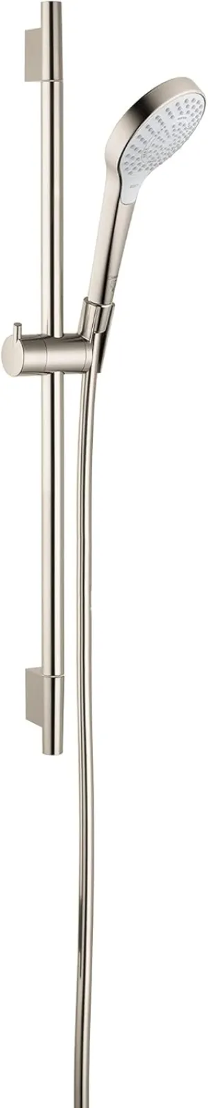 Hansgrohe Croma Select S 6-inch Handshower with Slide Bar and Hose in Brushed Nickel, 04940820