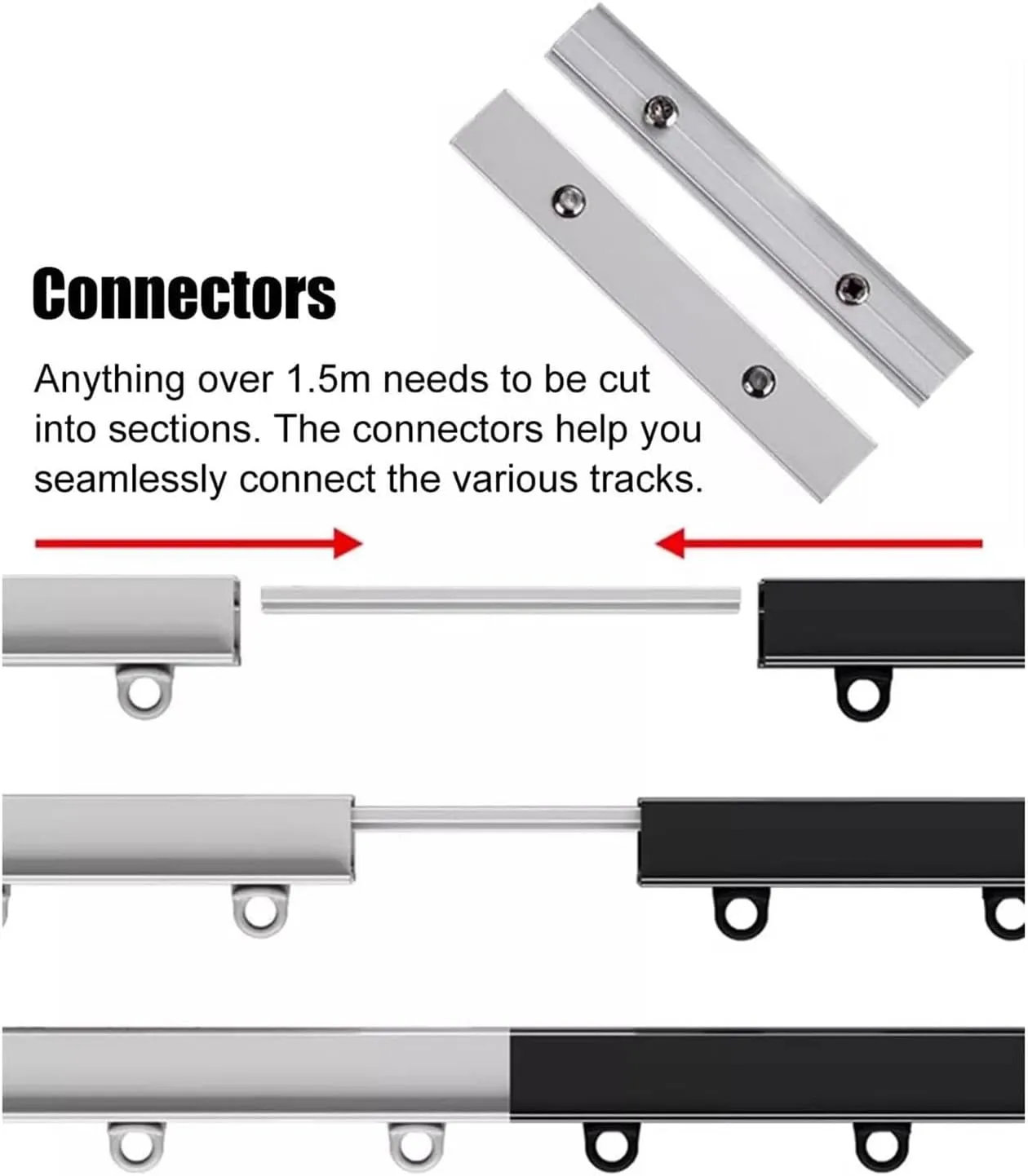 Hidden Ceiling Curtain Track, Room/Dividers/Now Ceiling Curtain Track Set-Comes with Track Shower Curtain Rail Recessed(Color:White,Size:700cm(22.96ft))