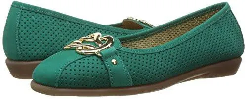 High Bet Ballet Flat Bluegreen Nubuck 105 M Us